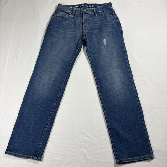 Old Navy Straight Jeans Mens 30x30 Blue Advance Flex 360 Stretch Denim Casual
