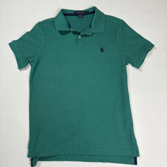 US Polo Assn Mens Polo Shirt Size S Green Ultimate Pique Short Sleeve Classic