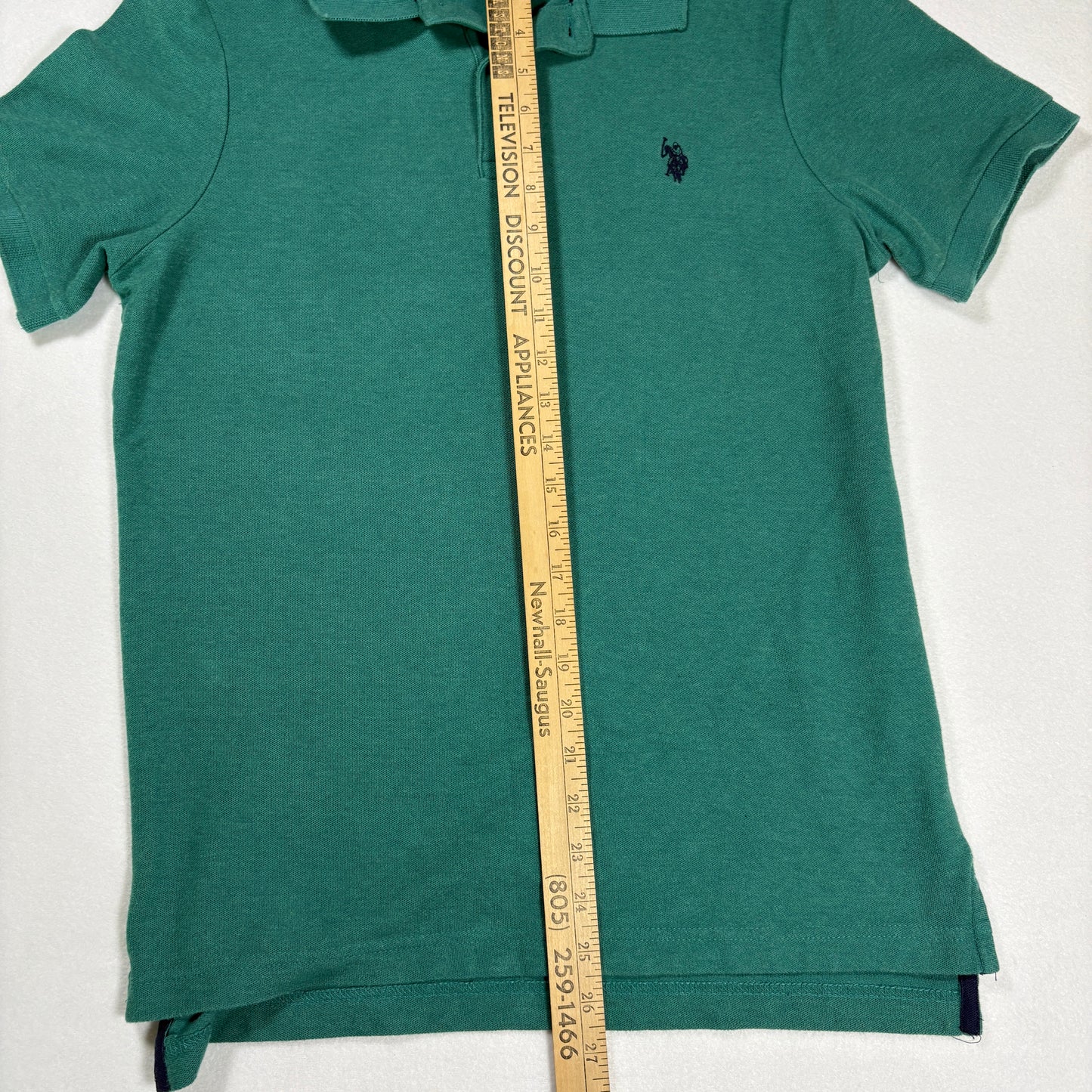US Polo Assn Mens Polo Shirt Size S Green Ultimate Pique Short Sleeve Classic