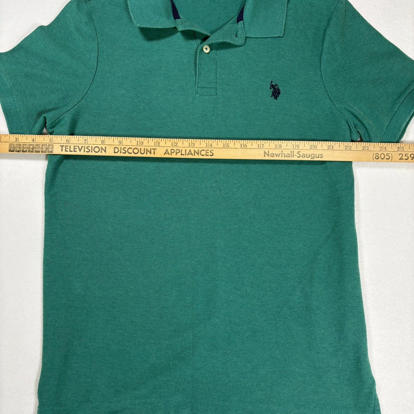US Polo Assn Mens Polo Shirt Size S Green Ultimate Pique Short Sleeve Classic