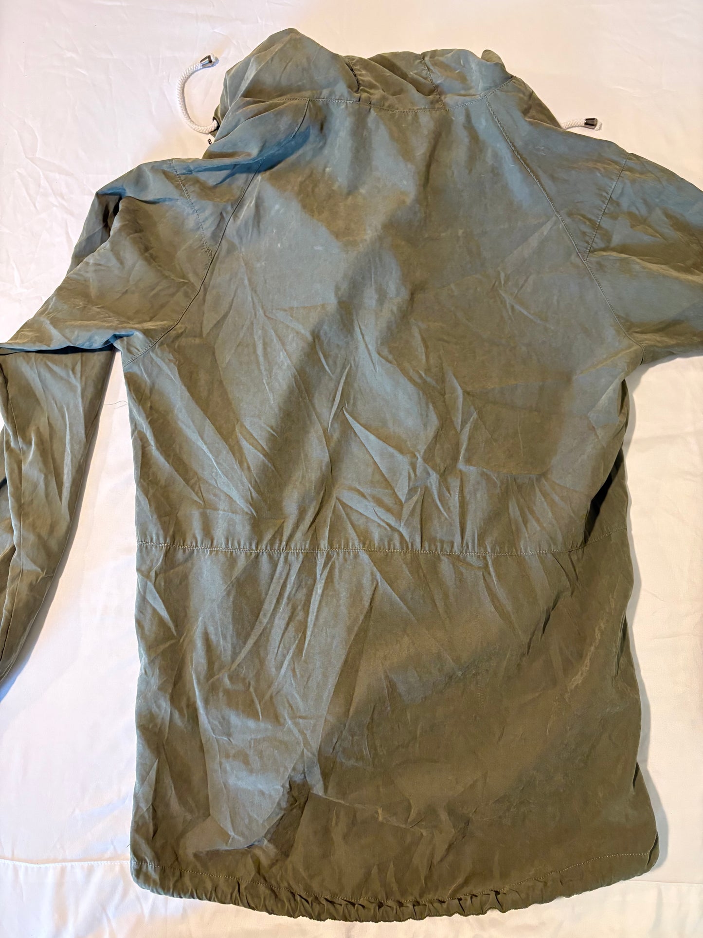 Ezekiel XL Green Pullover Windbreaker Hoodie Jacket Anorak Drawstring Streetwear
