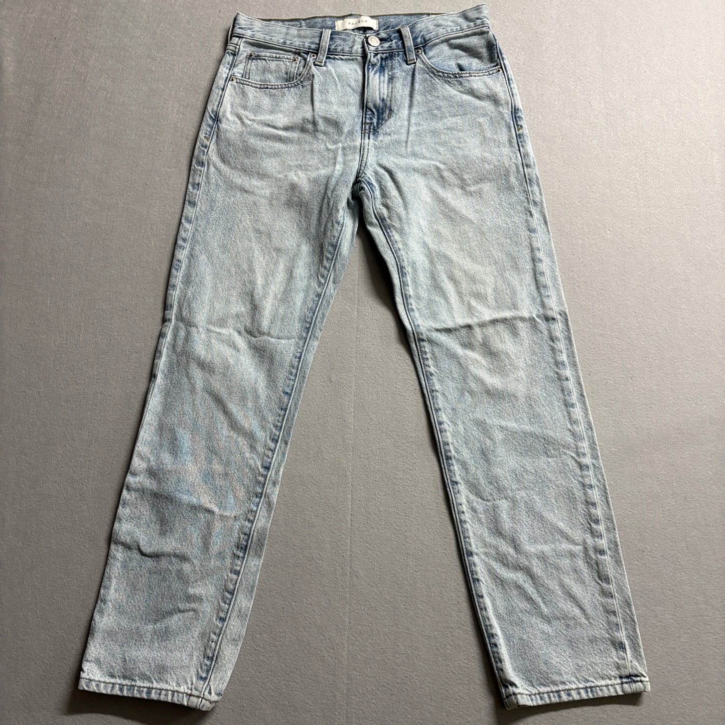 PacSun Straight Leg Jeans Tag 28 Fits Like 31x27 Light Wash Y2K Denim