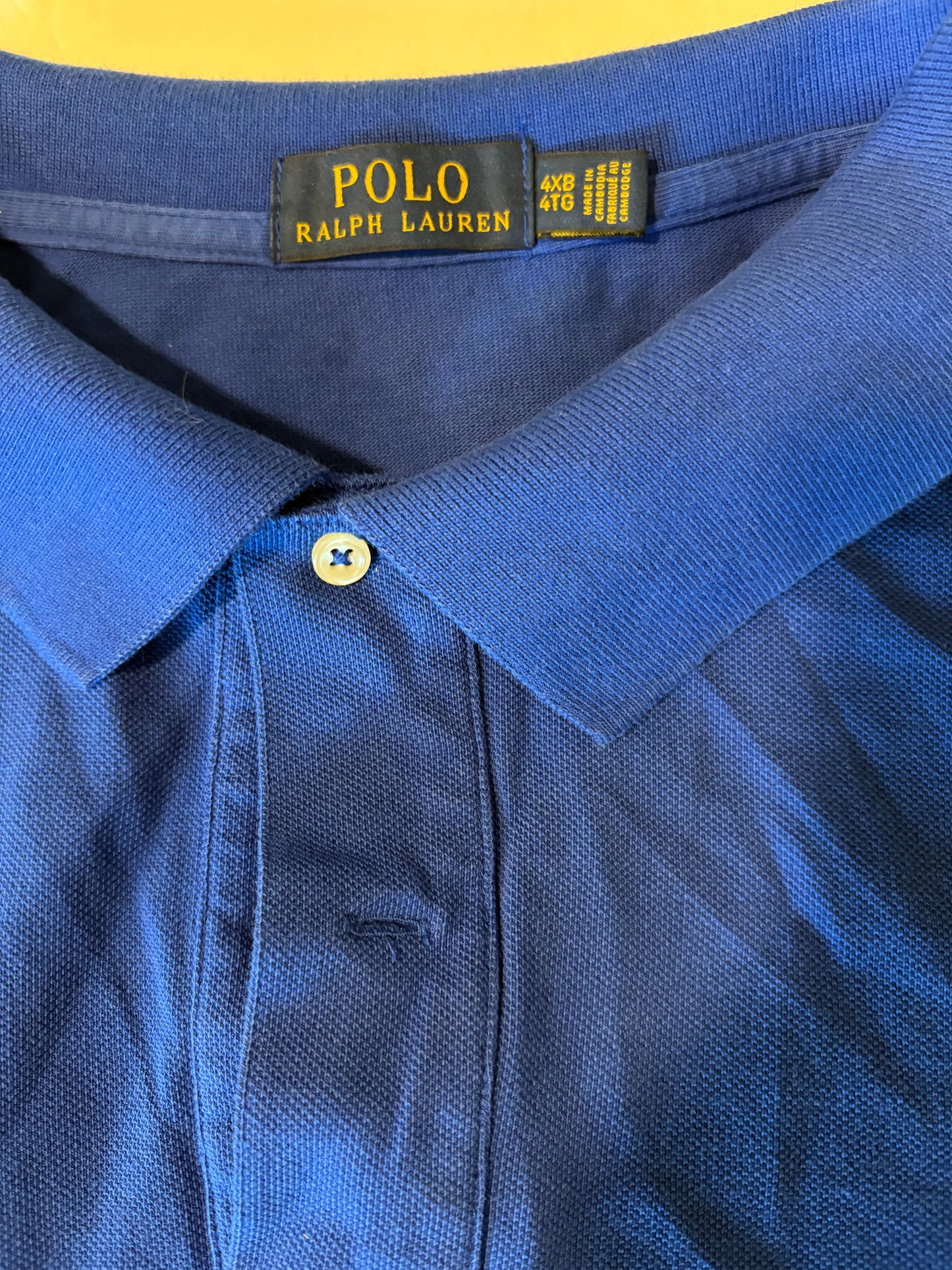 Polo Ralph Lauren Men's Polo Shirt 4XB 4XLT Blue Big Tall Pony Logo Short Sleeve