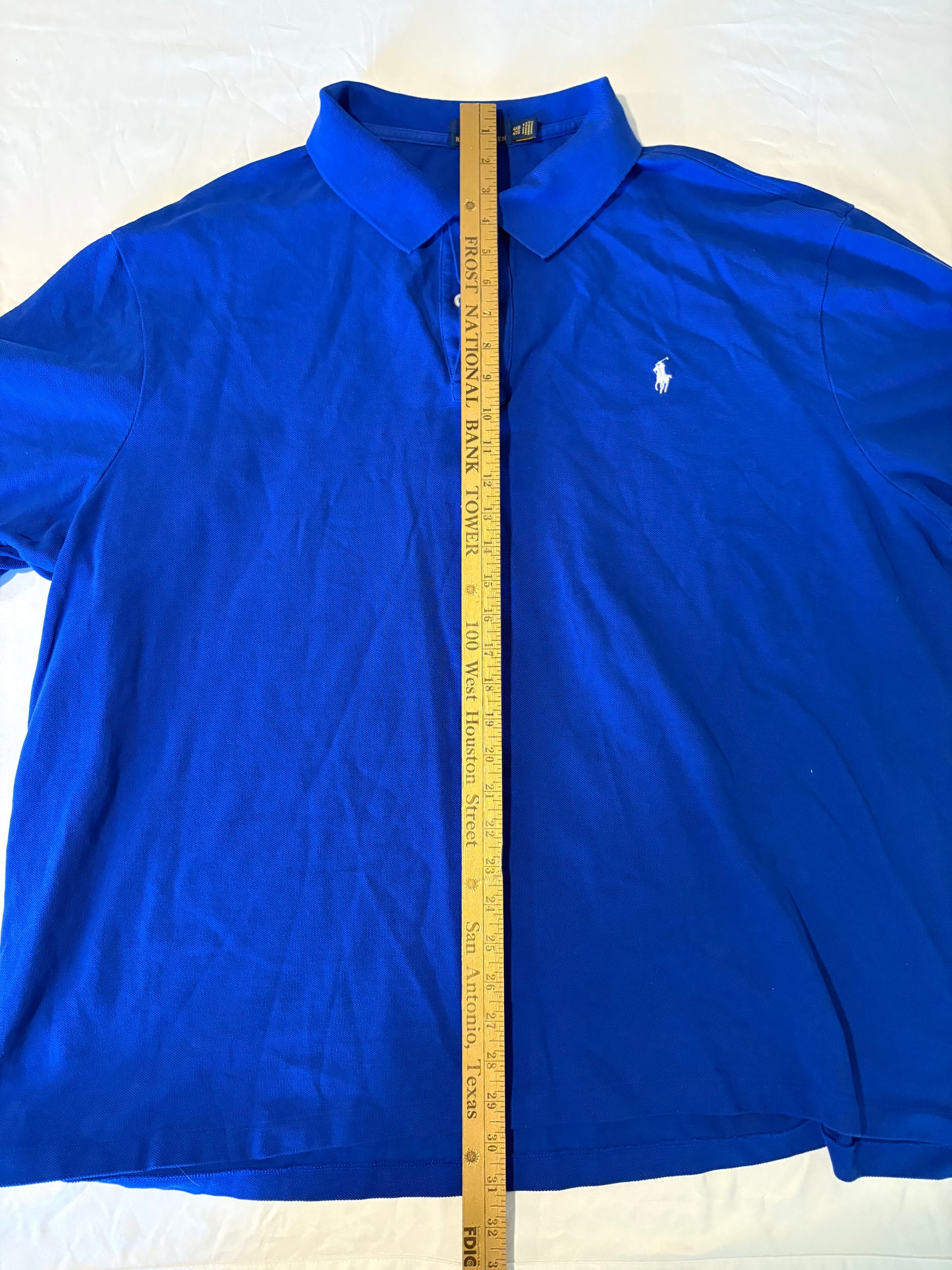 Polo Ralph Lauren Men's Polo Shirt 4XB 4XLT Blue Big Tall Pony Logo Short Sleeve