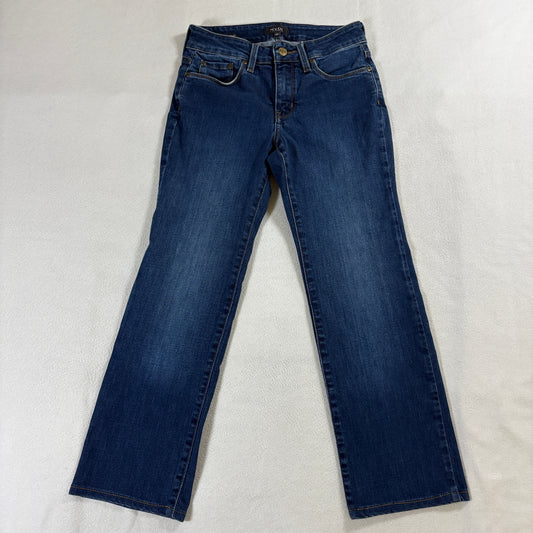 Straight Leg Jeans NYDJ Marilyn Lift Tuck Tag 0P Fits Like 25X24 Blue Stretch