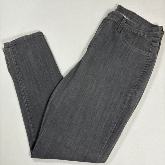 Encore Jeans Womens 3X Plus Size Gray Stretch Denim Pants Made in USA Y2K Vintage