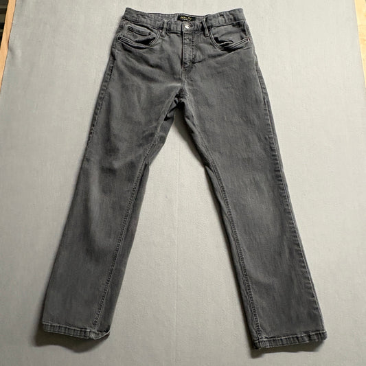 Urban Star Gray Wash Jeans 32x29 Slim Straight Stretch Y2K Denim Pants
