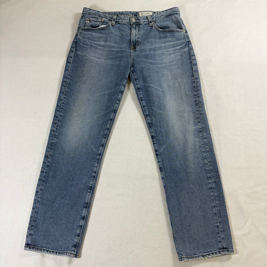Straight Leg Jeans AGED Denim Tag 29 Fits Like 32X28 Light Wash Stretch