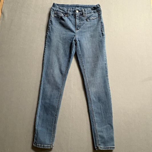 Seven7 Skinny Jeans Tag 10 Fits Like 29x29 Light Wash Stretch Y2K Denim
