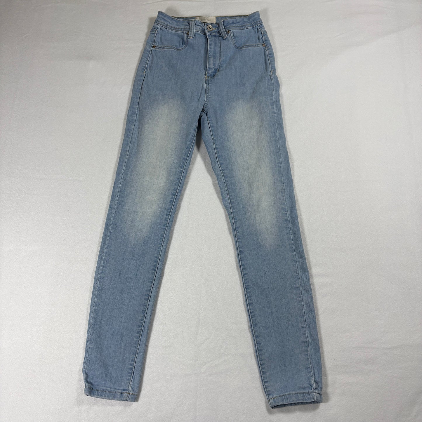 Skinny Fries Jeans Womens 5 Light Blue Stretch Denim Vintage Y2K Slim Fit Pants