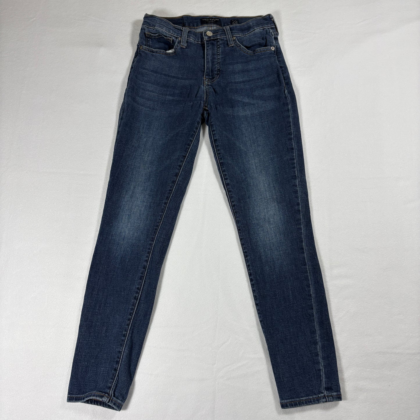 Lucky Brand Jeans Womens 6/28 Dark Blue Stretch Denim Vintage 90s Slim Skinny Fit