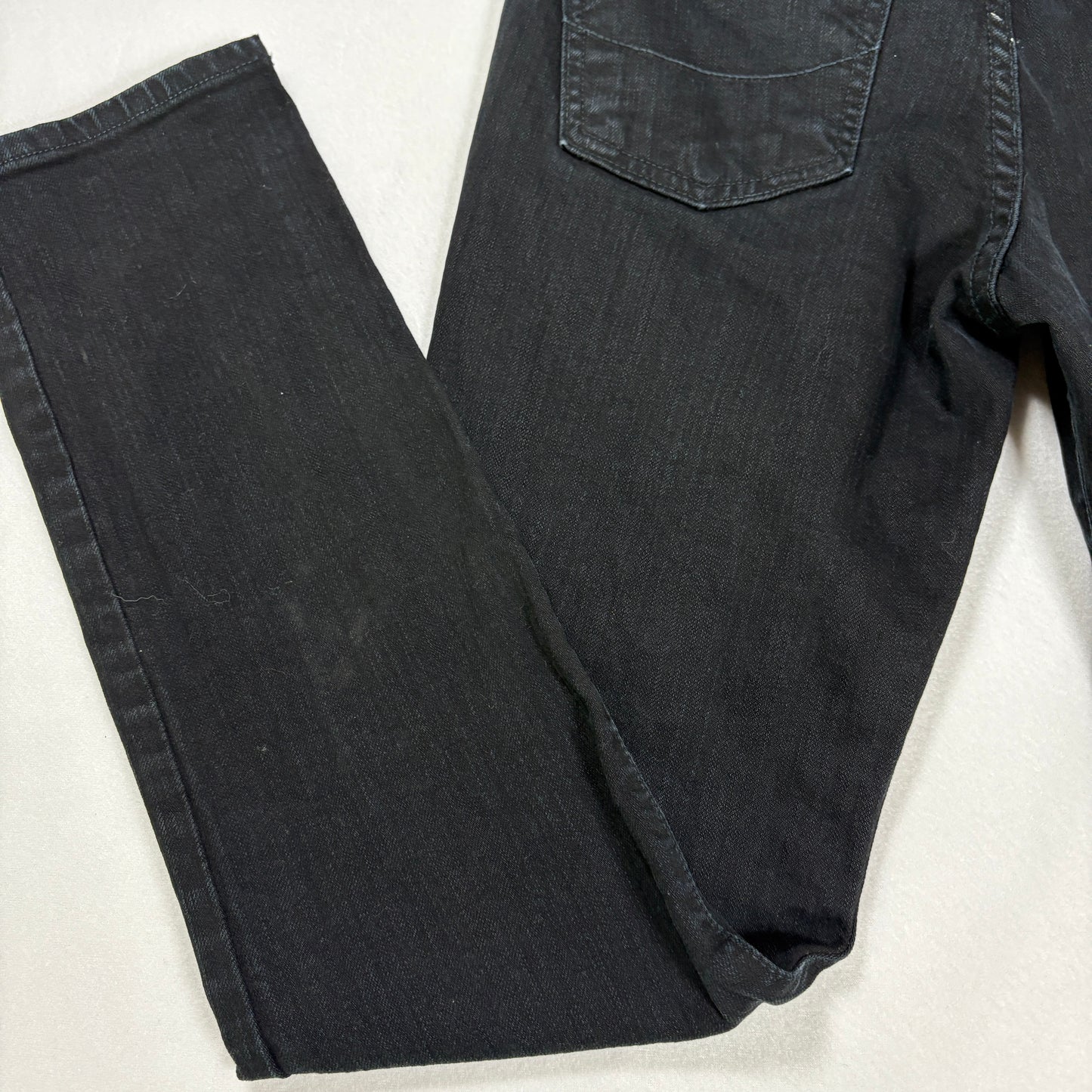 Neo Blue mens black denim jeans size 28 Y2K vintage grunge straight leg USA made