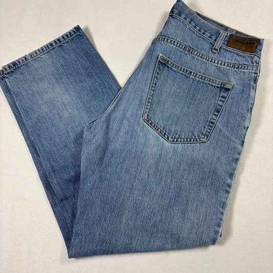 Kirkland Mens Jeans 34x30 Light Blue Denim Distressed Vintage Y2K 90s Grunge