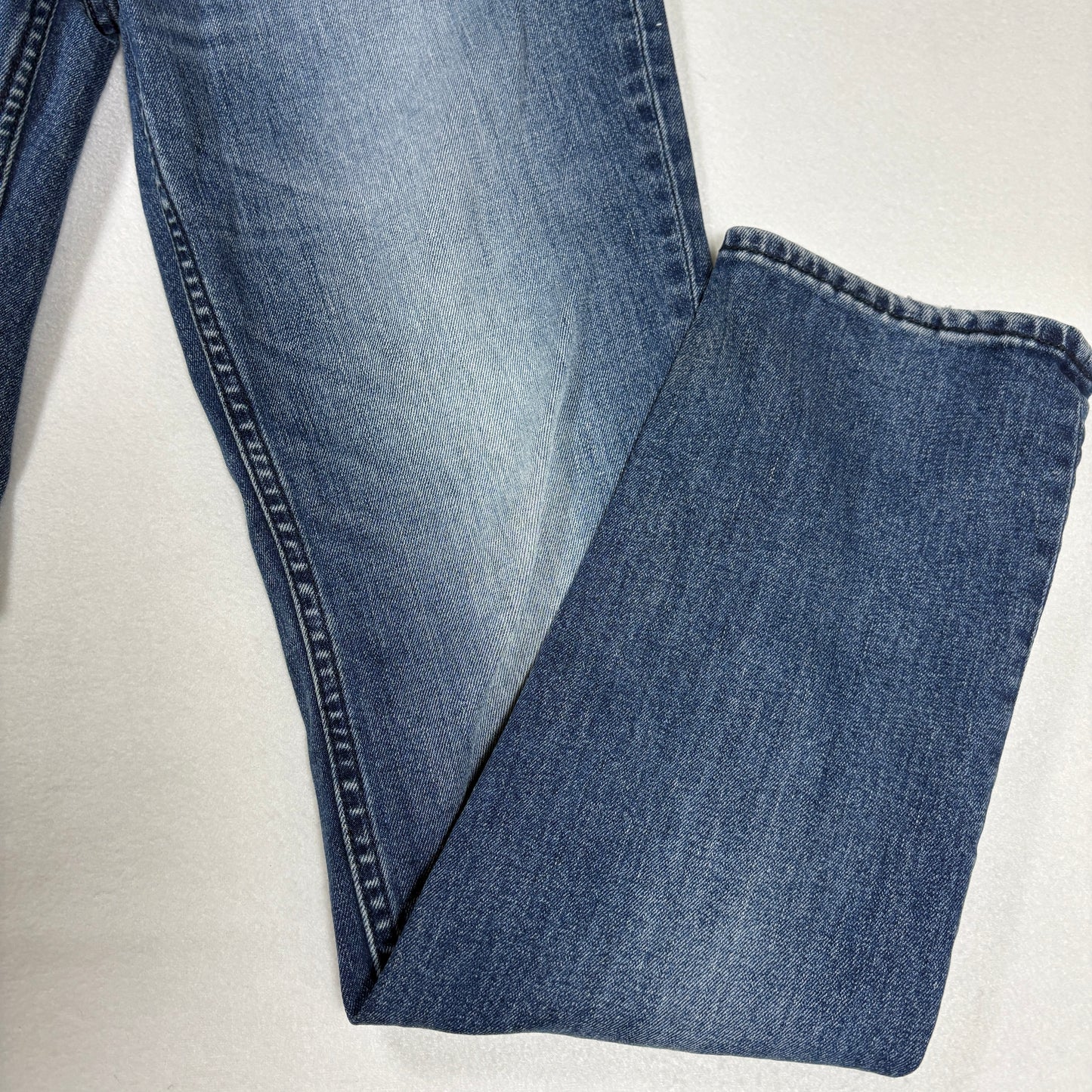 Goodfellow mens blue denim jeans size 30x32 slim fit stretch total flex vintage