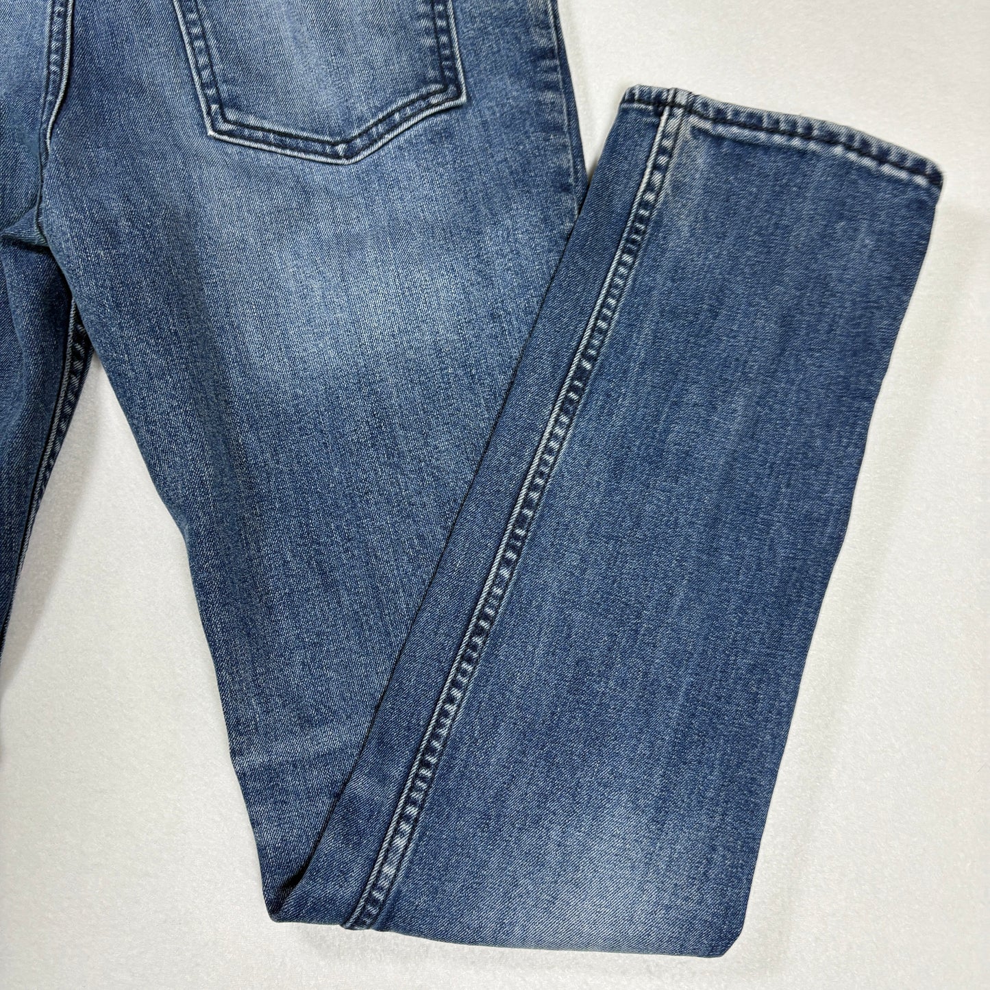 Goodfellow mens blue denim jeans size 30x32 slim fit stretch total flex vintage