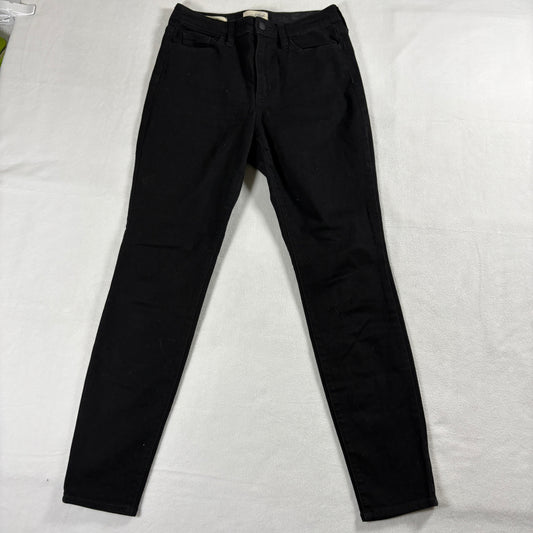 Universal Thread Womens High Rise Skinny Jeans Black Stretch Denim Size 6P