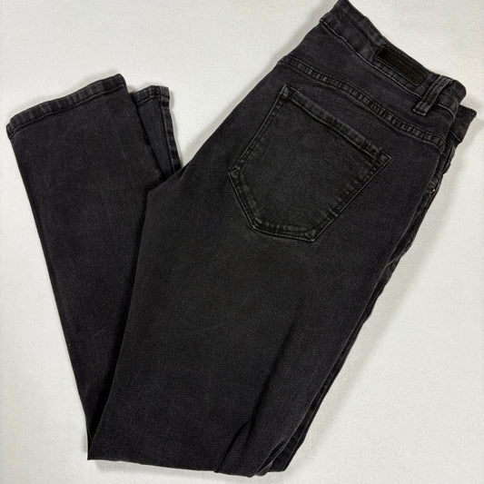 Kenneth Cole mens black denim jeans size 34x30 slim fit Y2K vintage grunge stretch