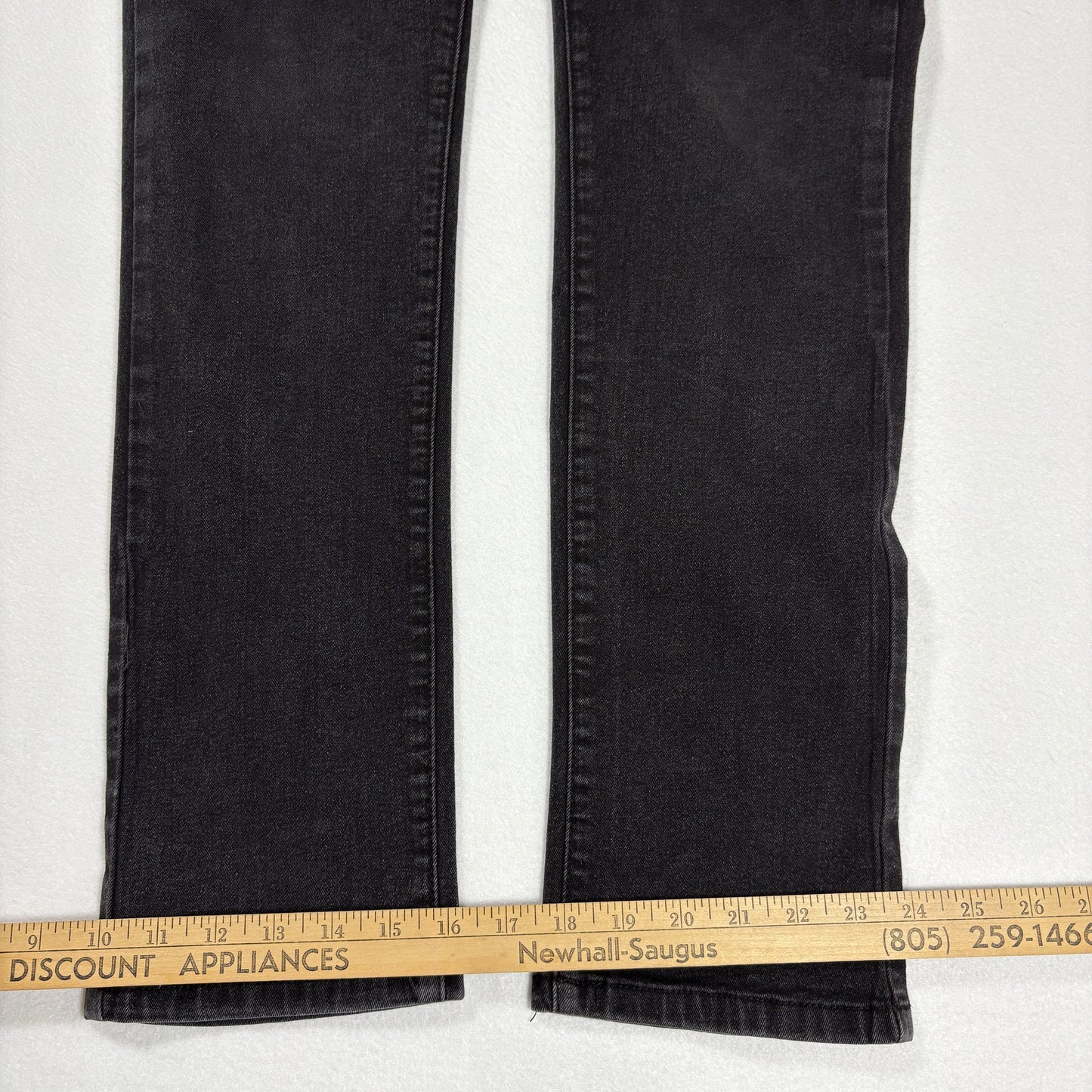 Kenneth Cole mens black denim jeans size 34x30 slim fit Y2K vintage grunge stretch