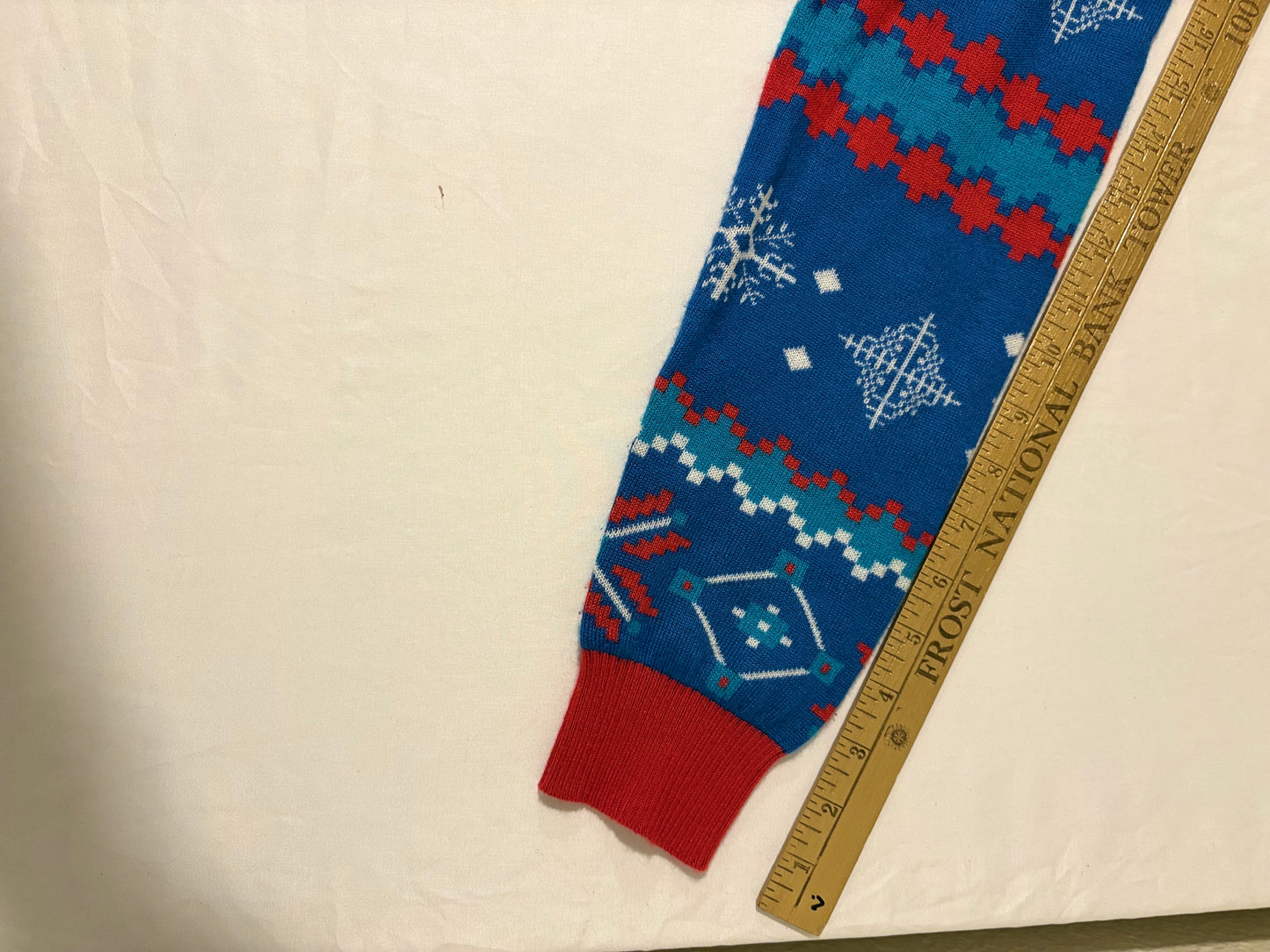 Tipsy Elves Natty Light Ugly Christmas Sweater Men M Beer Funny Blue Red