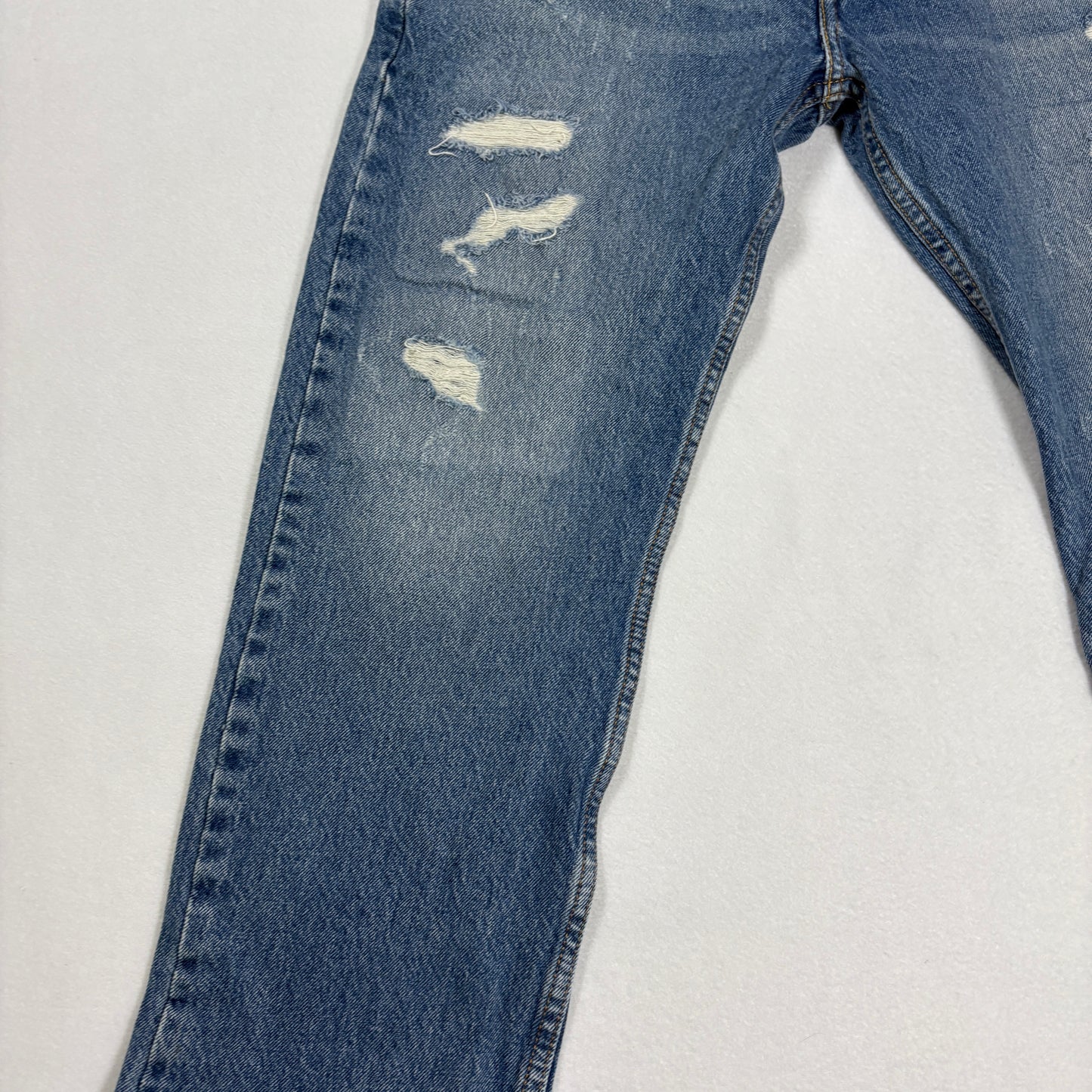 Levi’s mens 502 blue denim jeans size 30x30 tapered Y2K vintage grunge faded wash