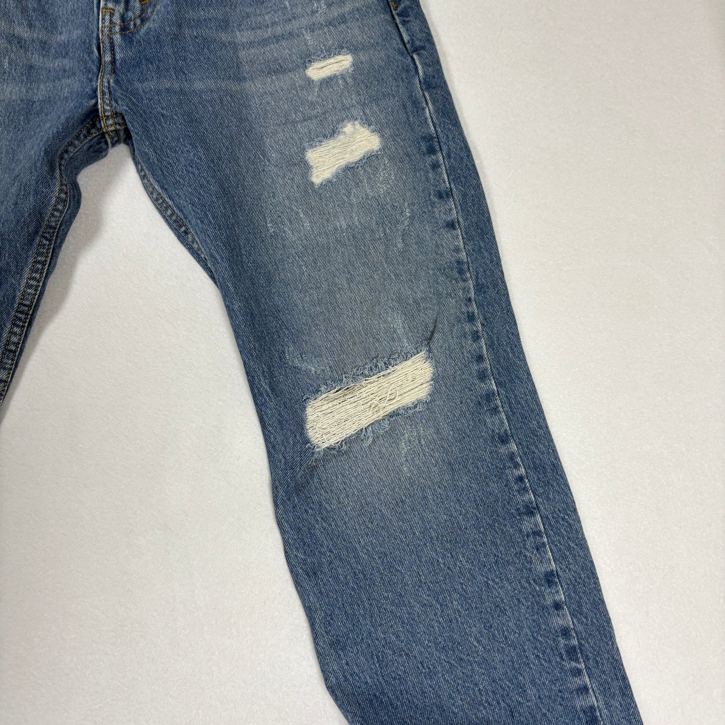 Levi’s mens 502 blue denim jeans size 30x30 tapered Y2K vintage grunge faded wash