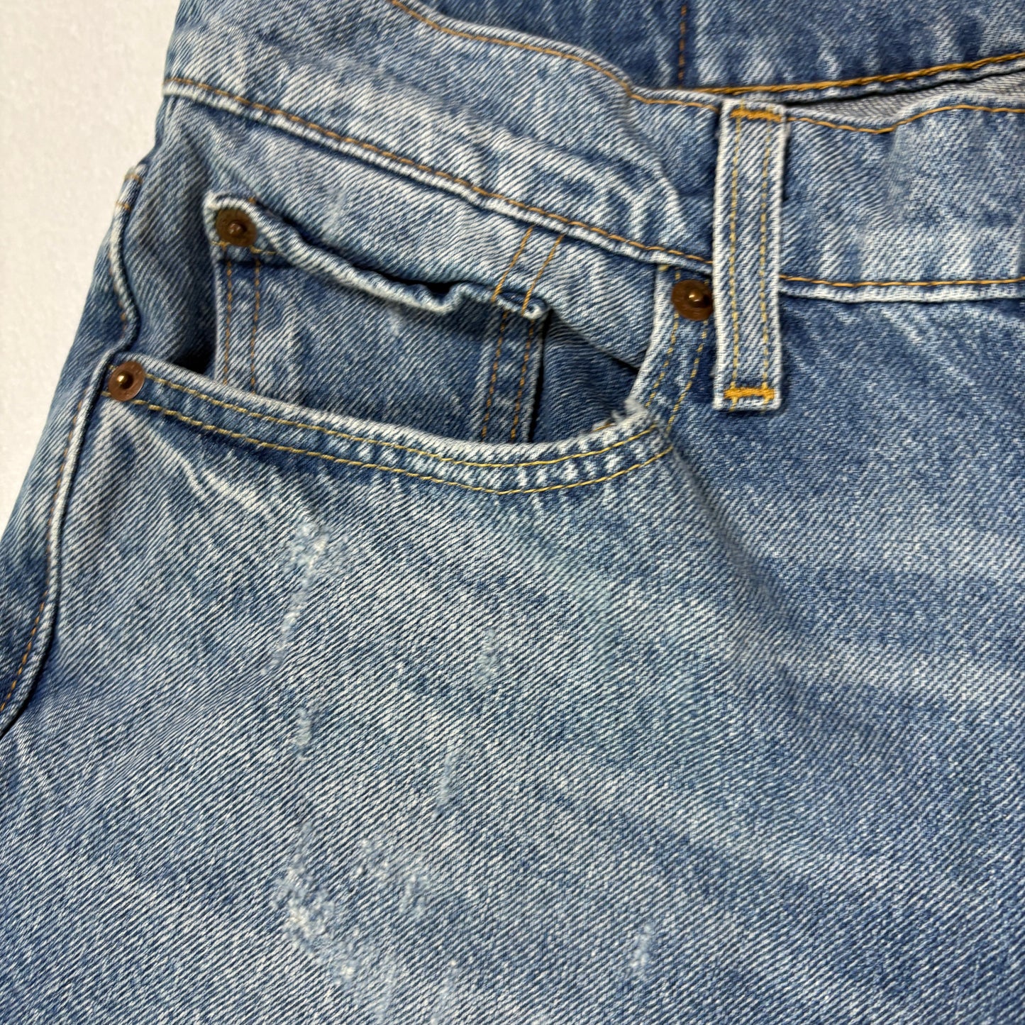 Levi’s mens 502 blue denim jeans size 30x30 tapered Y2K vintage grunge faded wash