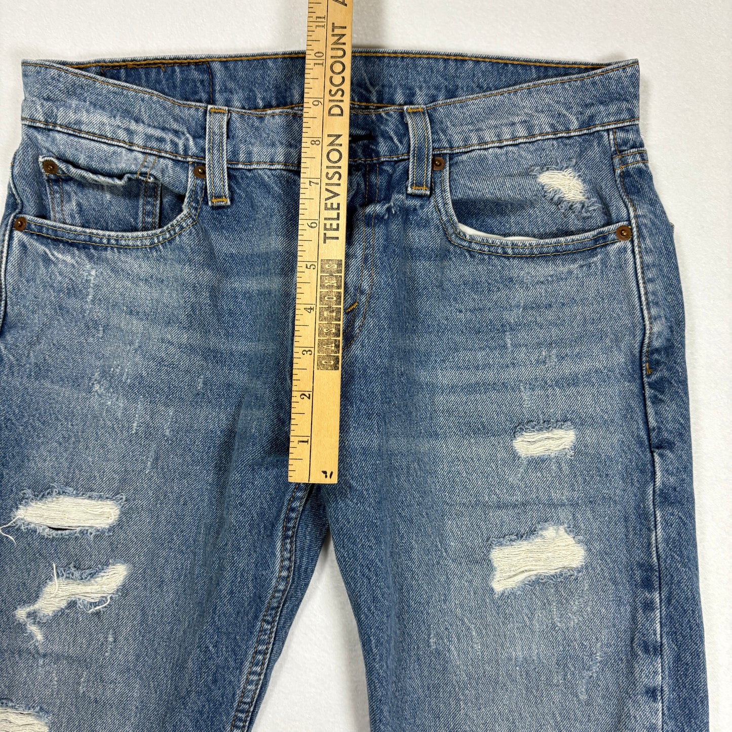 Levi’s mens 502 blue denim jeans size 30x30 tapered Y2K vintage grunge faded wash