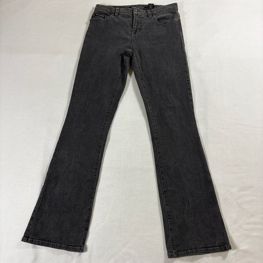 DKNY Jeans Bootcut Stretch Gray Wash Low Rise Womens Size 5 Fits Like 28x30