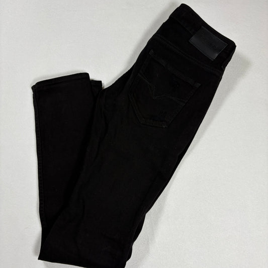 Guess mens black denim jeans size 30 slim fit stretch Y2K vintage grunge Mexico