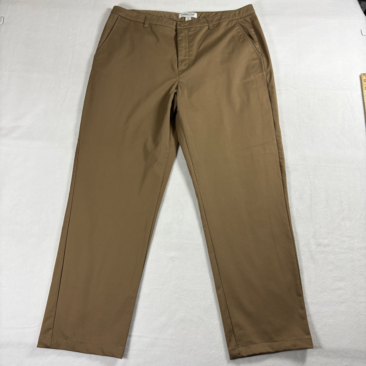 Coldwater Creek Womens Khaki Stretch Pants Size 12 Classic Casual Workwear Fit!!