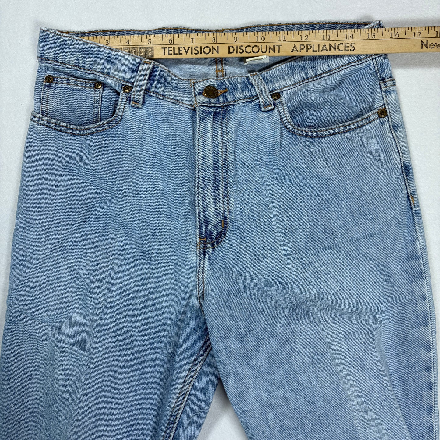 Eddie Bauer Womens Jeans 10 Baggy 90s Vintage Y2K High Rise Light Wash Denim