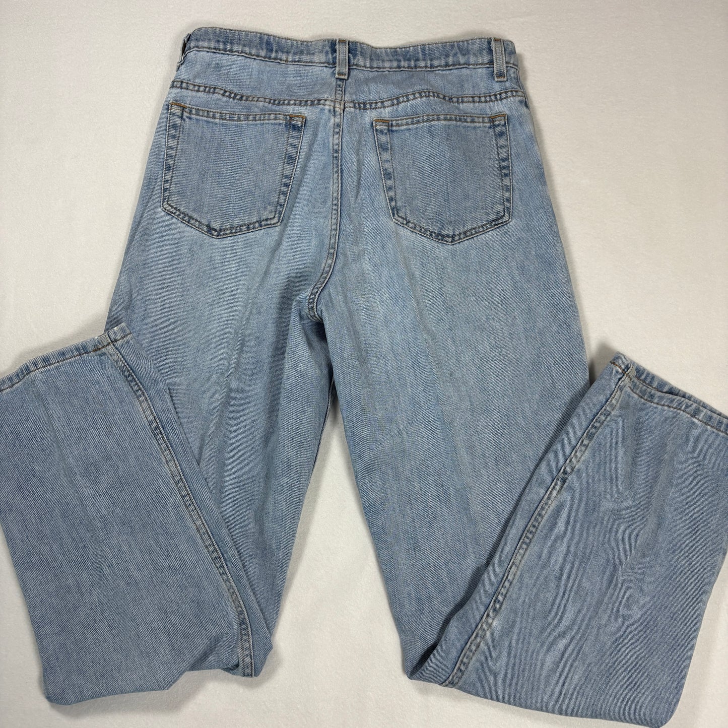 Eddie Bauer Womens Jeans 10 Baggy 90s Vintage Y2K High Rise Light Wash Denim