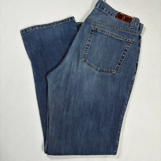 Calvin Klein Womens Jeans 12 Y2K Vintage 90s Bootcut Stretch Dark Wash Denim CK