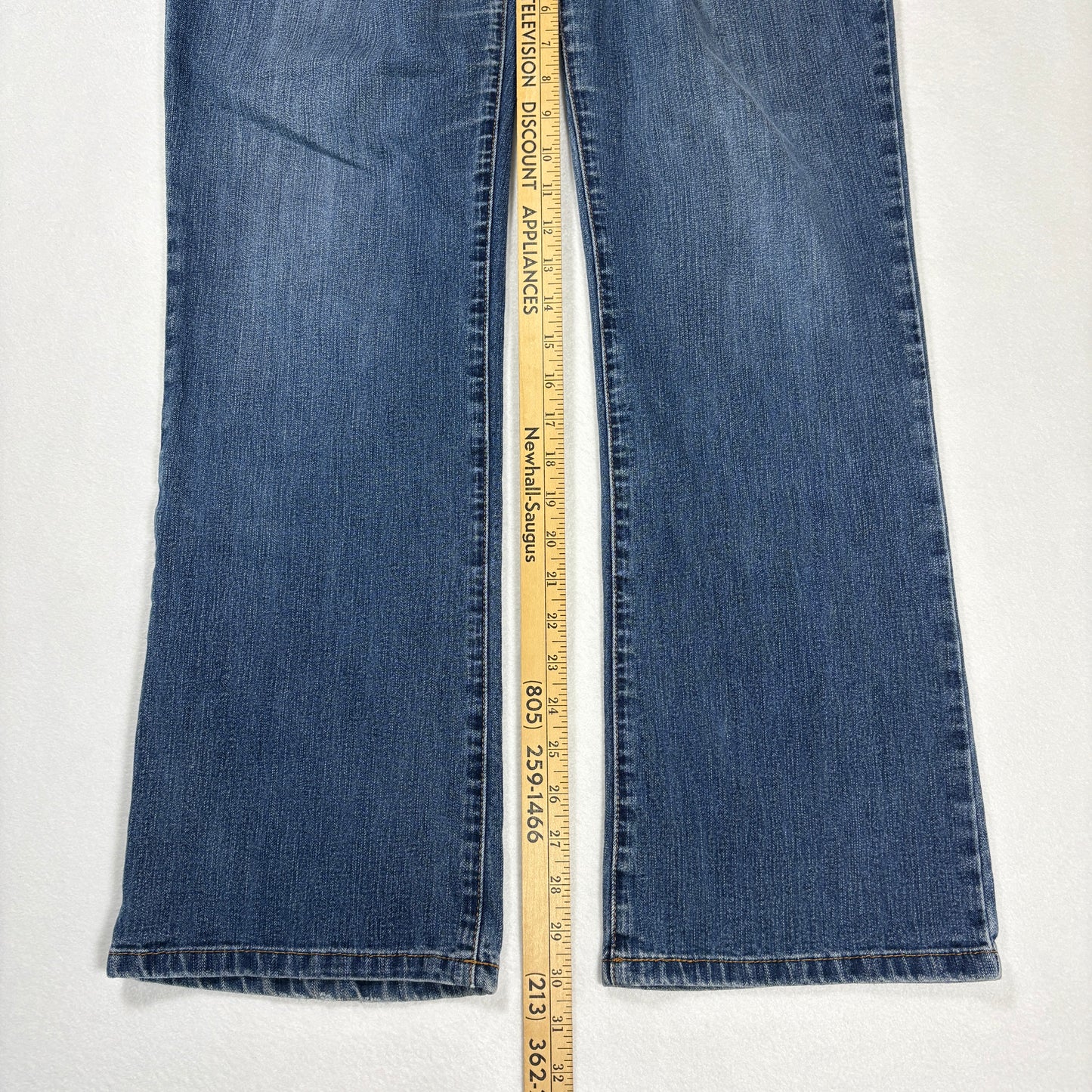 Calvin Klein Womens Jeans 12 Y2K Vintage 90s Bootcut Stretch Dark Wash Denim CK