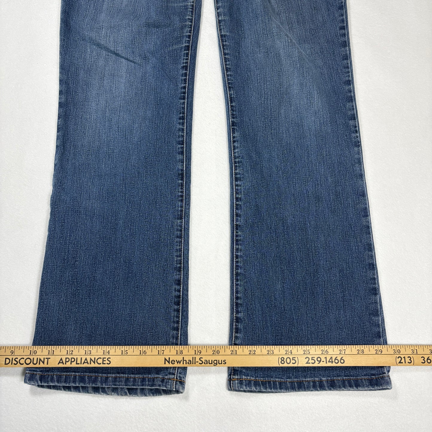 Calvin Klein Womens Jeans 12 Y2K Vintage 90s Bootcut Stretch Dark Wash Denim CK