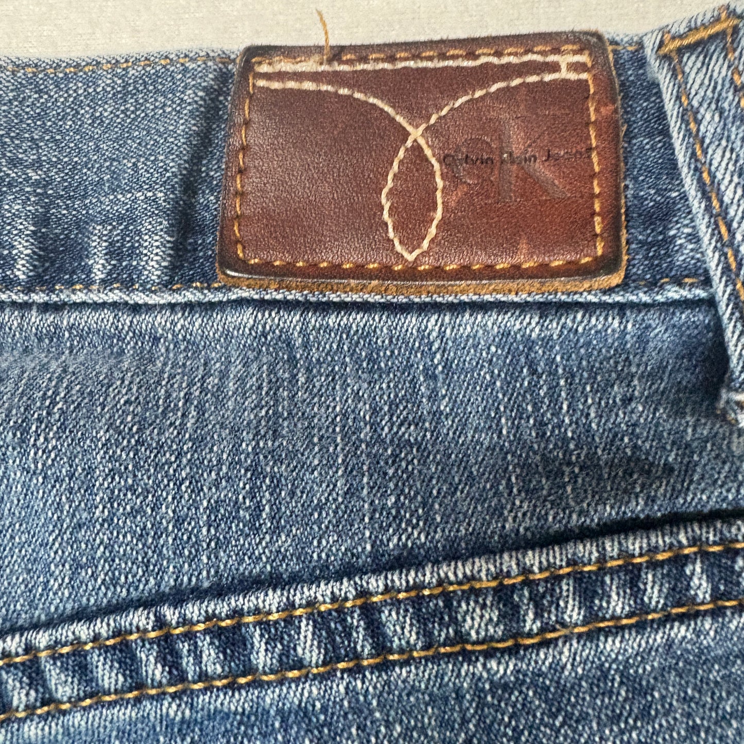 Calvin Klein Womens Jeans 12 Y2K Vintage 90s Bootcut Stretch Dark Wash Denim CK