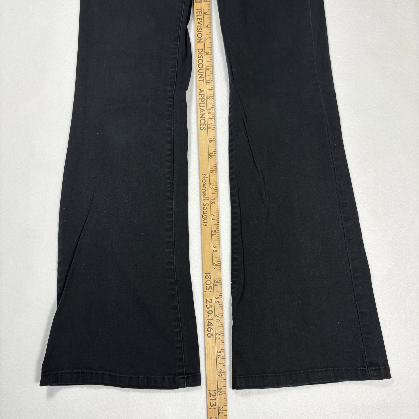 Unionbay Womens Jeans 7 Black Flare Y2K 90s Stretch Denim Vintage Grunge Goth