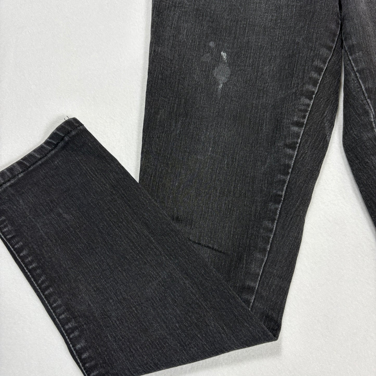 Forever 21 Womens High Rise Black Denim Jeans Size 28 Y2K Grunge Slim Fit