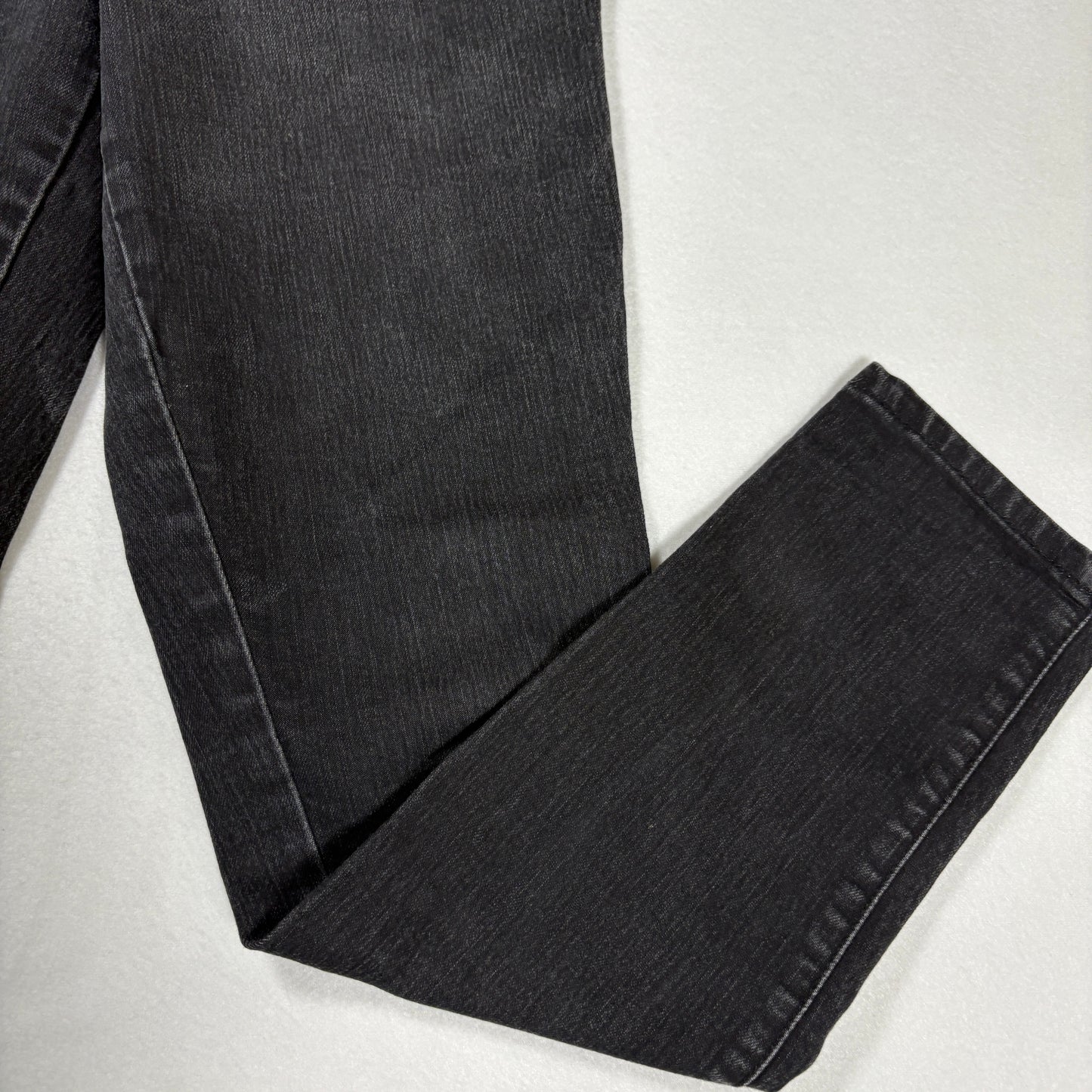 Forever 21 Womens High Rise Black Denim Jeans Size 28 Y2K Grunge Slim Fit