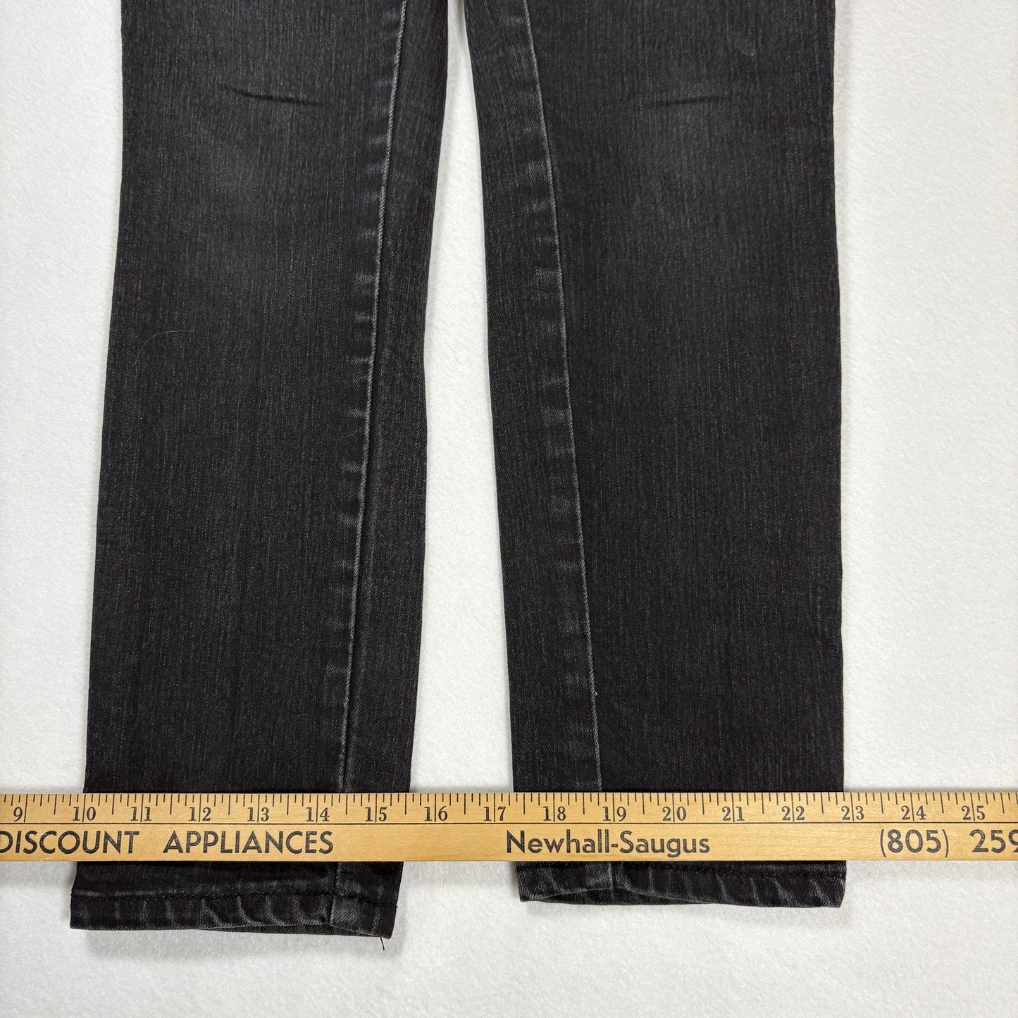 Forever 21 Womens High Rise Black Denim Jeans Size 28 Y2K Grunge Slim Fit