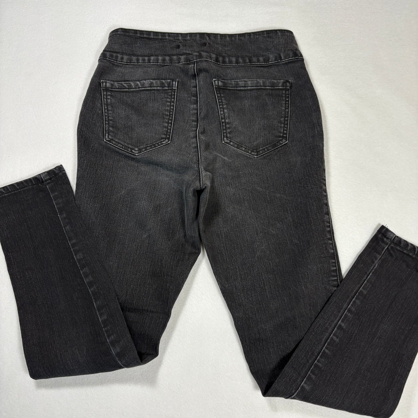 Forever 21 Womens High Rise Black Denim Jeans Size 28 Y2K Grunge Slim Fit