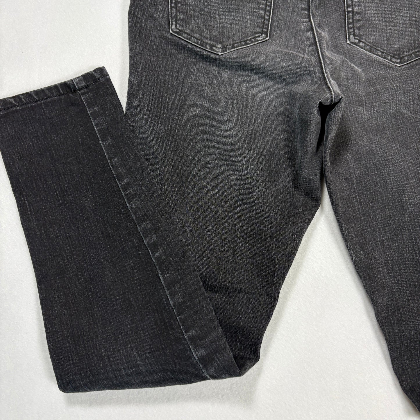 Forever 21 Womens High Rise Black Denim Jeans Size 28 Y2K Grunge Slim Fit