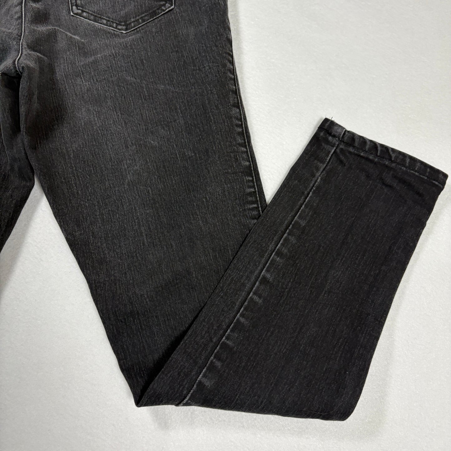 Forever 21 Womens High Rise Black Denim Jeans Size 28 Y2K Grunge Slim Fit