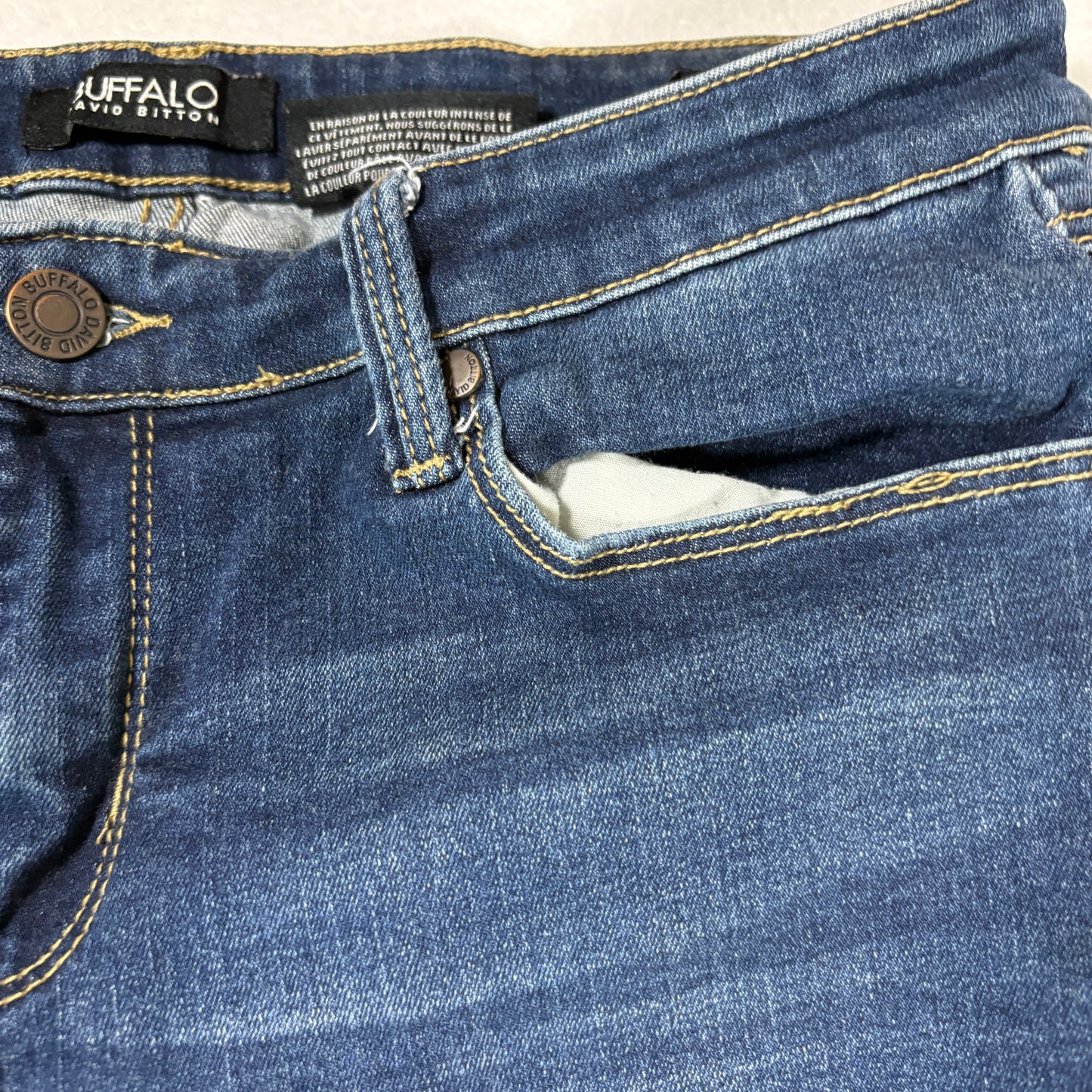 Buffalo Womens Jeans Size 8/29 Mid Rise Skinny Distressed Ripped Denim Y2K