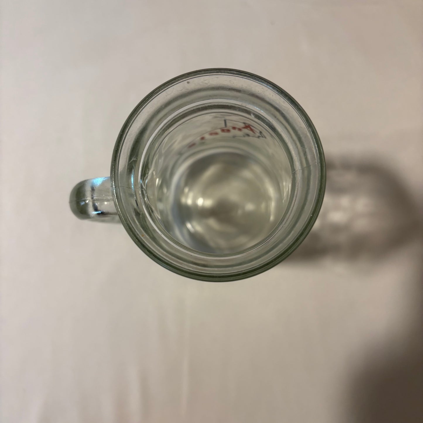 Vintage California Angels Beer Mug Glass 6" MLB Baseball Mug w/ State Logo