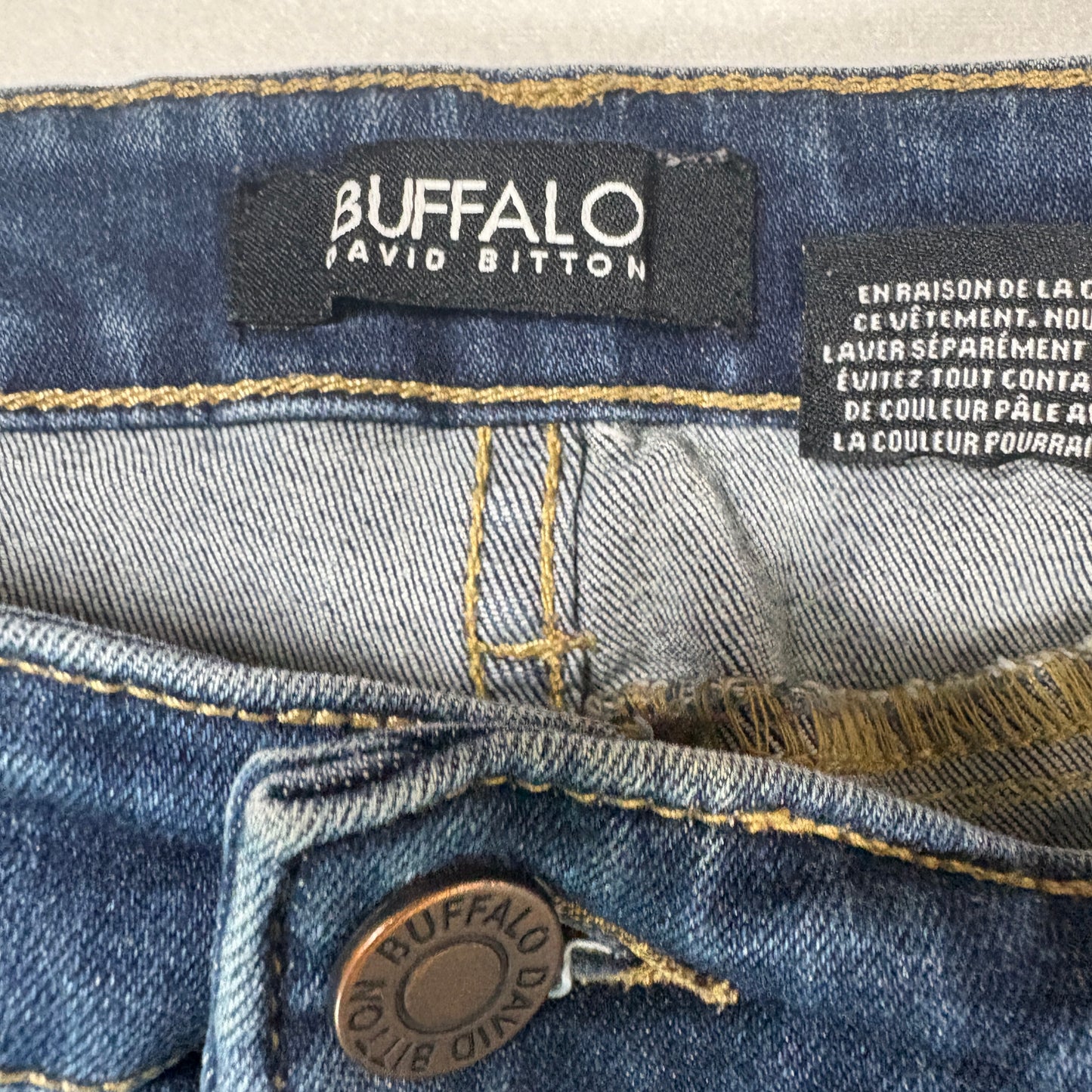 Buffalo Womens Jeans Size 8/29 Mid Rise Skinny Distressed Ripped Denim Y2K