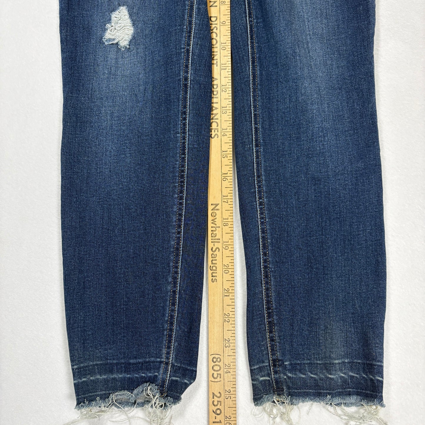 Buffalo Womens Jeans Size 8/29 Mid Rise Skinny Distressed Ripped Denim Y2K