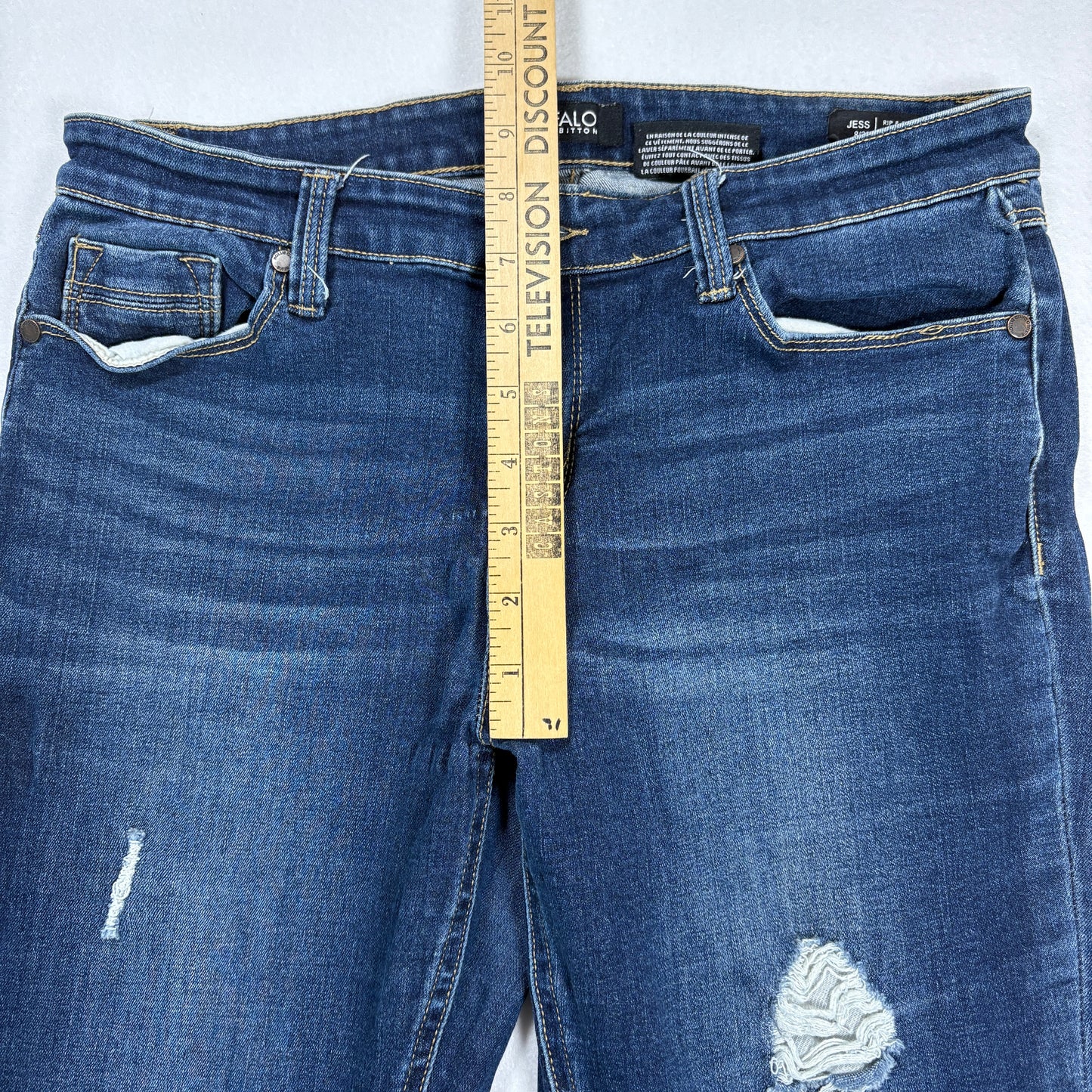 Buffalo Womens Jeans Size 8/29 Mid Rise Skinny Distressed Ripped Denim Y2K