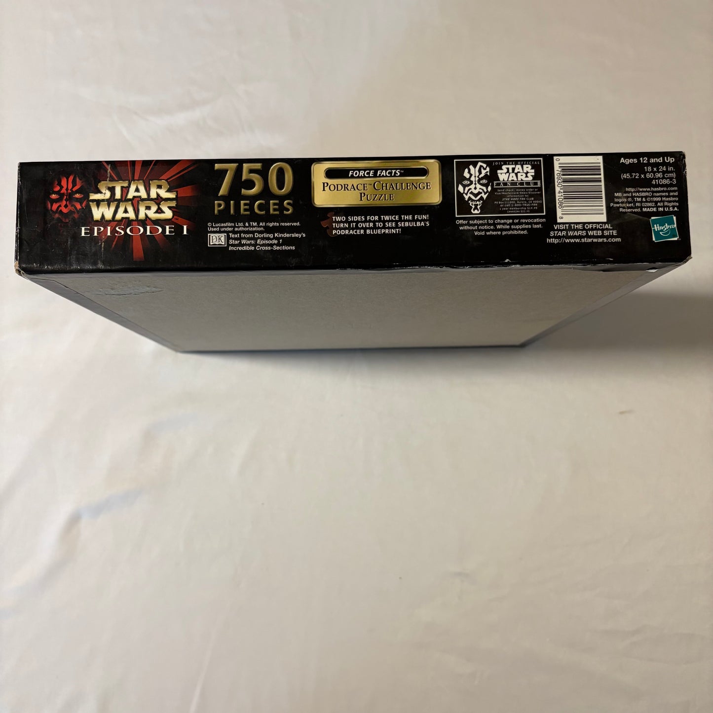 Sealed Star Wars Episode I Podrace Challenge Puzzle 750pc Hasbro 2-Sided 1999