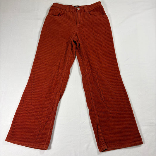 BDG Urban Outfitters Corduroy Pants Womens 27 Rust Wide Leg Vintage Y2K Retro